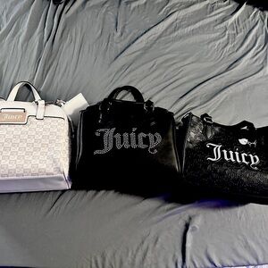 Juicy Couture Black and Silver Women's Bags